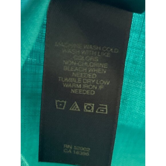 Liz Claiborne Womens 100% Linen Button-Up Short Sleeve Blouse Size 16 - Picture 6 of 8